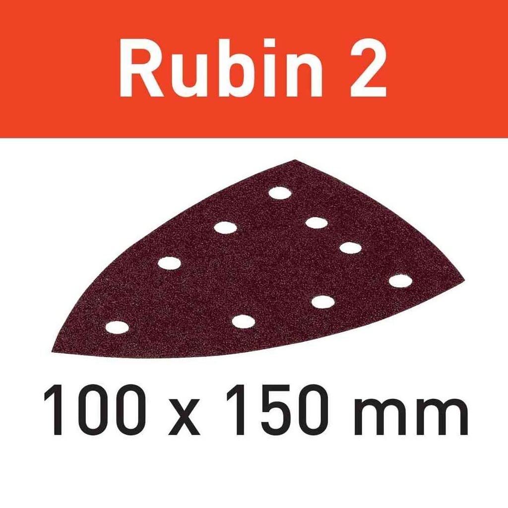Festool Disco abrasivo STF Delta/9 P60 RU2/50 Rubin 2