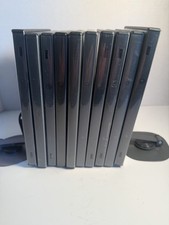 10 DVD Cases Empty Single Disc Lot Of 10 Single DVD Cases Black In Colour