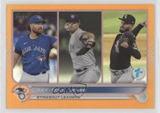 2022 Series 1 1st Edition Orange 18/75 Robbie Ray Gerrit Cole Dylan Cease 0c3e