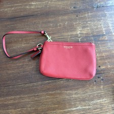 Vintage Red Coach Wristlet