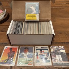 90s Baseball 200+ Card Lot Stars Hall Of Fame RCs- Bonds Jeter Thomas Sosa Jones