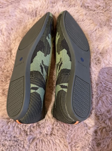 Rothy's The Point Camo Ballet Flats Shoes Size 11.5 Woman’s Euc - Picture 4 of 7