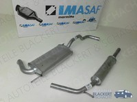 Imasaf Auspuff Ab Kat für VW Polo (6N1) 75 1.6 55KW BJ 94-01| Mitteltopf+Endtopf