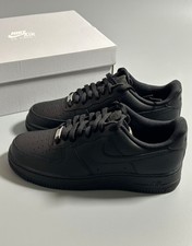 Nike Air Force 1 Low '07 CW2288  001 Black Full  Grain Leather Men Sneakers
