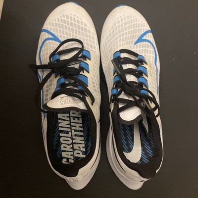 Nike Air Zoom Pegasus 37  Carolina Panthers White Blue CZ5395-100 Mens Size 9.5