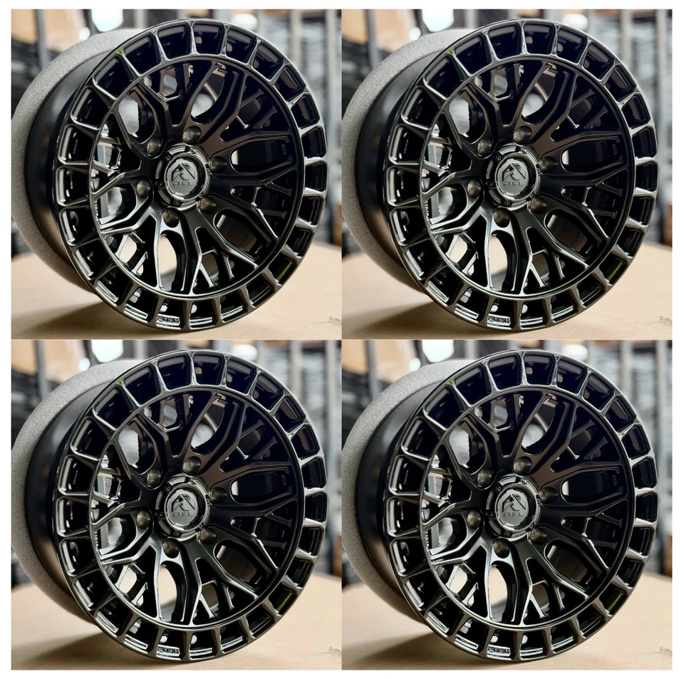 "Ruedas de combustible Sigma de 17"" para GMC Sierra 1500 2015-2025 llantas nuevas 17x9 negras" Foto 2 de 4