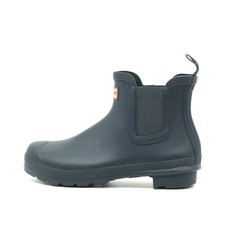 Hunter Damen Chelsea Rain Boot Stiefel Marineblau Elastikeinsätze Original EU 39