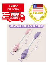 Silicone Face Scrubber 2 Pack Facial Cleansing Brush Face Mask Applicator Tool