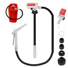 Fuel Transfer Pump 3.2GPM with Hand Nozzle for Quick Stop Flow Control, 51"...