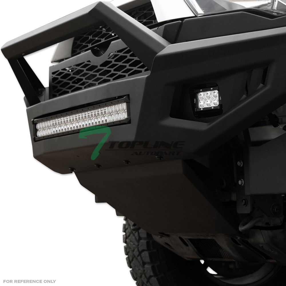 2009-2014 F150 TLAPS Steel Bumper Set with Hoop Bar and Skid Plate Matte Black