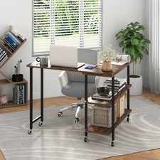 Image of Mobile 360° Rotating Corner Computer Desk