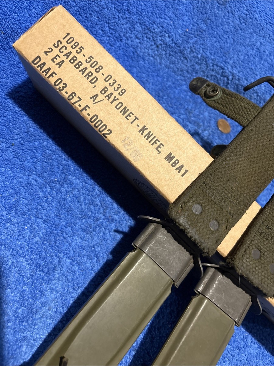 2 M8A1 US GI Scabbard Unissued in wrapper sheath forM4 M5 M6 M7 M1