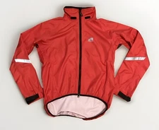 SHOWERS PASS Cycling Jacket~HI VIS Red~Reflective~RAIN~Men's Medium~Free Shp~EUC