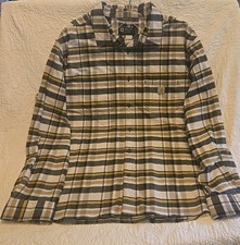Carhartt Flannel Shirt Mens 2XL Tall Rugged Flex Relaxed Fit Long Sleeve