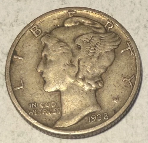 1938 10C Mercury Dime