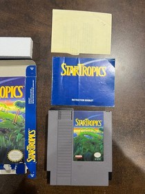 Startropics Nintendo NES complete in Box CIB with Letter to Mike