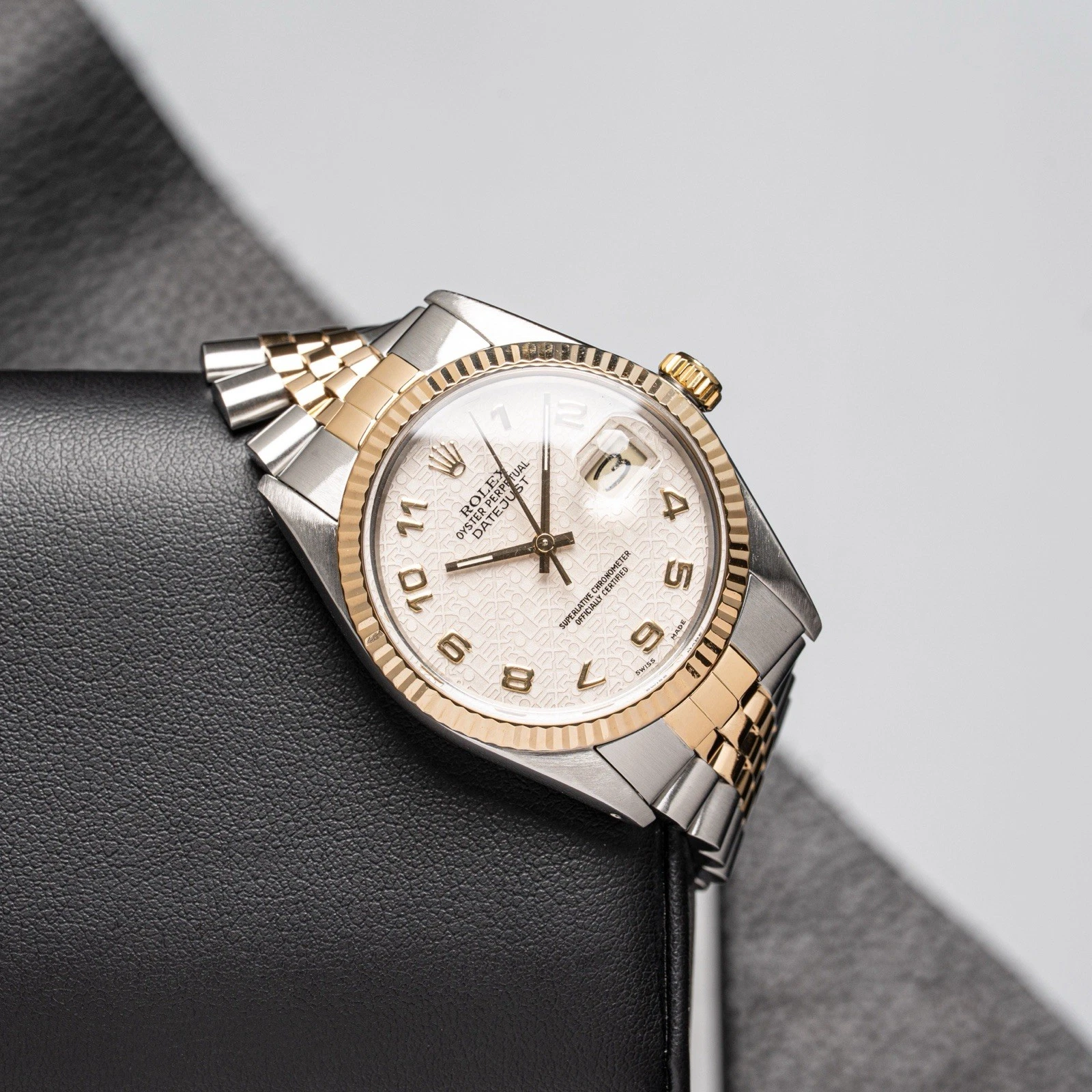 1987 Rolex Datejust 36mm 16013 Two-Tone Jubilee Ivory Anniversary Dial