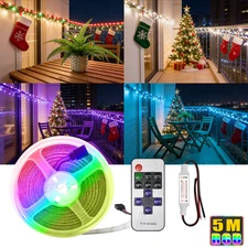 Waterproof RGB LED Strip 12V – Christmas Tree & NYE Decor