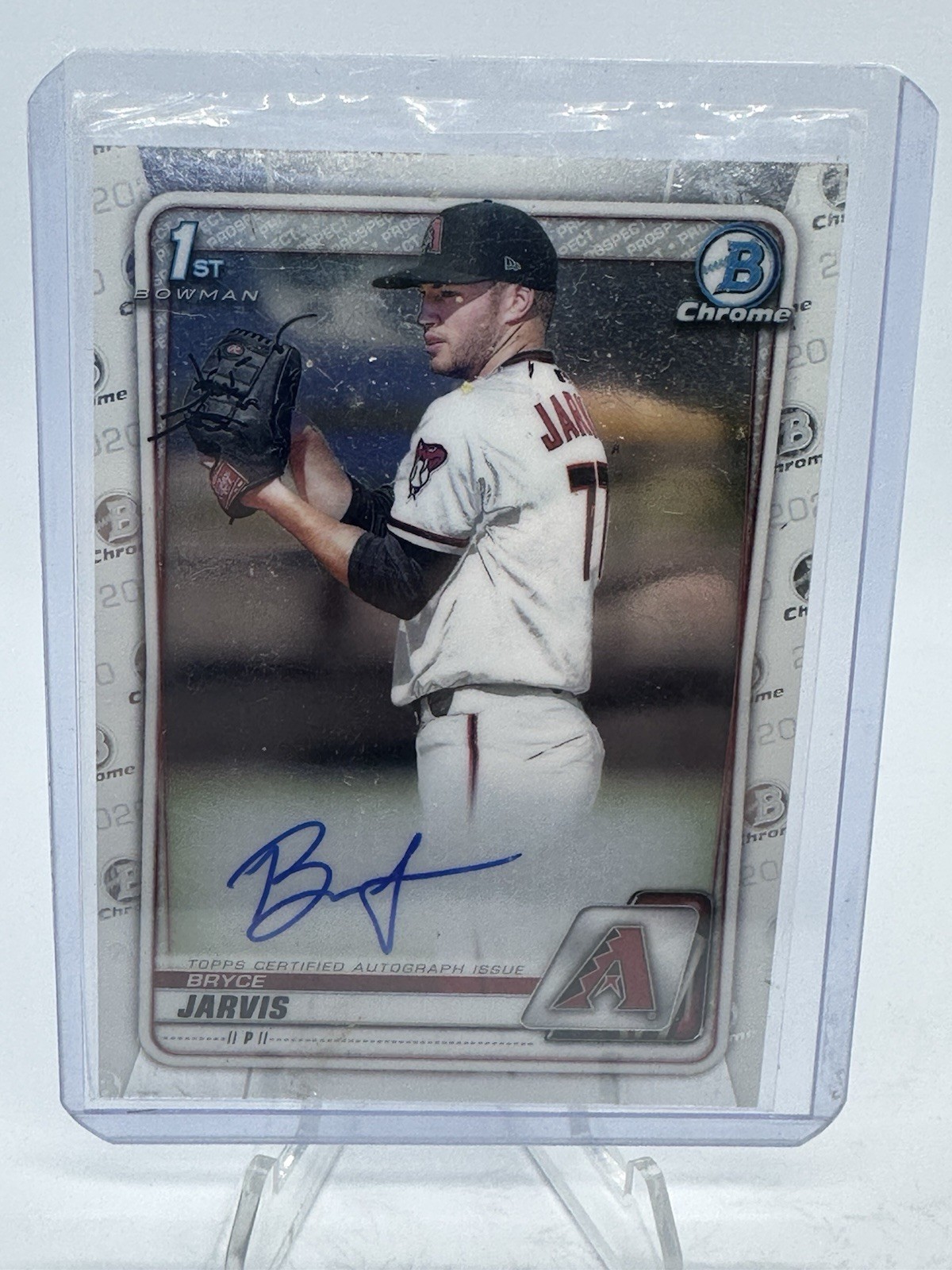 2020 Bowman Draft - Chrome Draft Picks Autographs Bryce Jarvis #CDA-BJA (AU, RC)