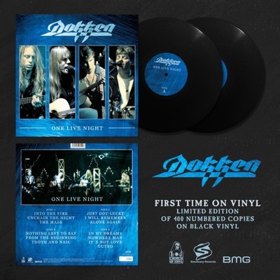 Dokken One Live Night (2 LP Black Vinyl) (Vinyl)