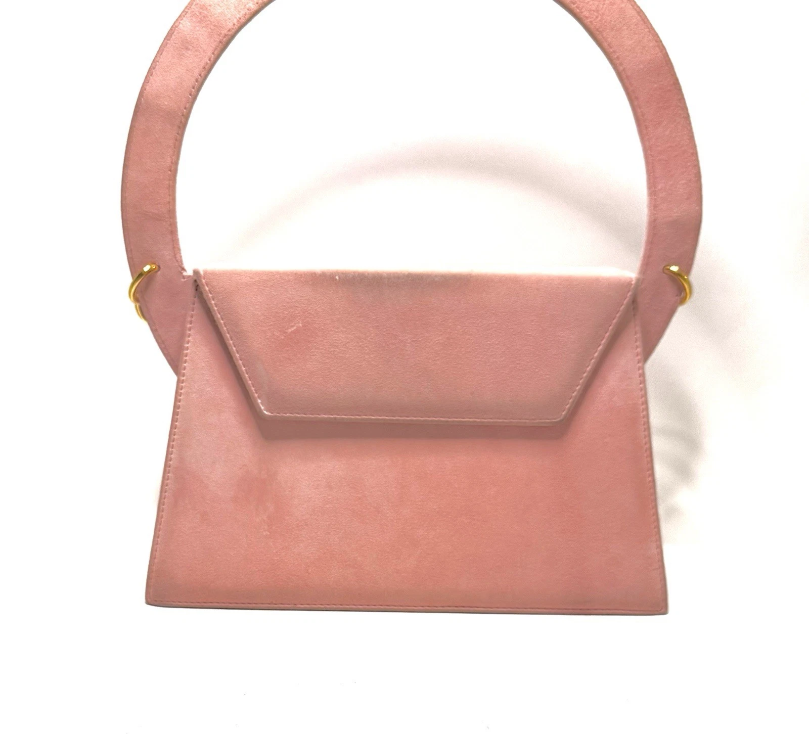 Borsa Jacquemus Le sac Rond pelle scamosciata rosa millennial settimana moda Parigi 2017
