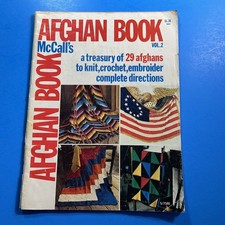 1970 Afghan Book Magazine McCall's Afghan Book