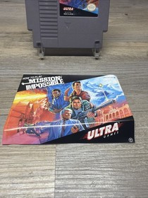 Mission: Impossible (Nintendo NES, 1990) cartucho y manual solamente - probado