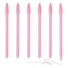 6Pcs Colored Gel Ink Pens, 0.5mm Light Pink Gel Ink Ballpoint Pens, Light Pink