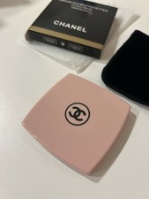 Brand New Pink Chanel Double Facettes Makeup Mirror With Sleeve Case