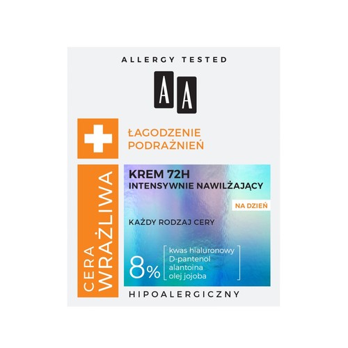 5900116083582 AA Cera Wrażliwa krem intensywnie nawilżający 72H na dzień 50ml (P - Picture 1 of 1