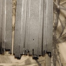 SLOT CAR TRACK PIECES, BLACK, LOT OF 8, TRACKS, AGE LEVEL 8-11, 12-16, 17 YEARS