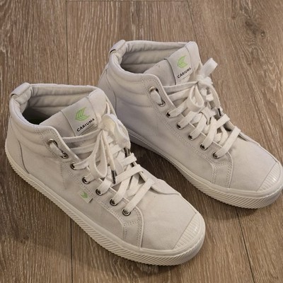 Cariuma Off-white Canvas High Top Sneaker OCA W8/ M6.5 Unisex Rio Brasil 