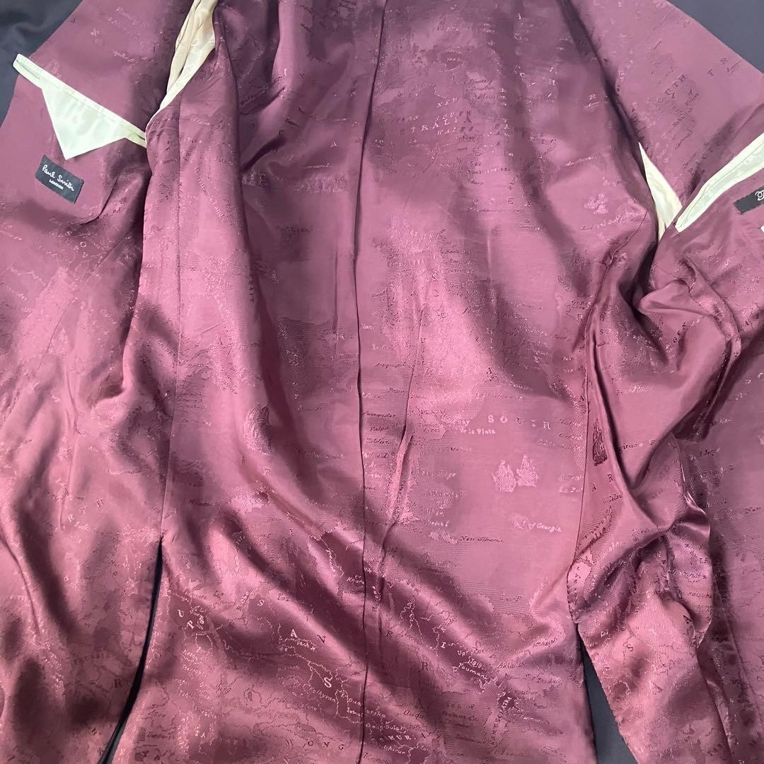 Paul Smith World Map Pattern Jacket Navy Size 49/… - image 4