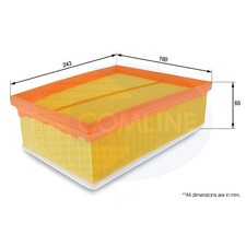For Renault Megane MK3 1.9 dCi 130 Genuine Comline Engine Air Filter