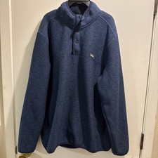 Eddie Bauer New Sweater Fleece Pullover Snap Soft