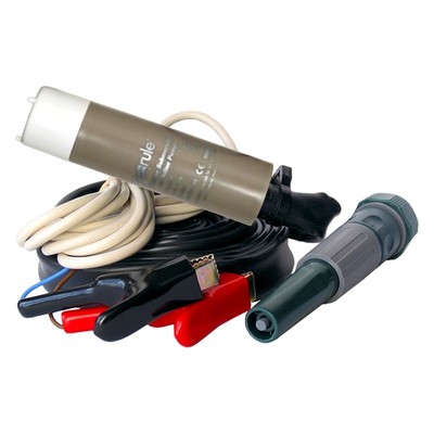 Rule Pumps Plus 12 V 498 GPH Slimline Submersible Utility Pump Kit