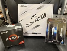 AMD RYZEN 5600G, ASRock B550M Pro SE, 32GB DDR4-3600 - BUNDLE NEW