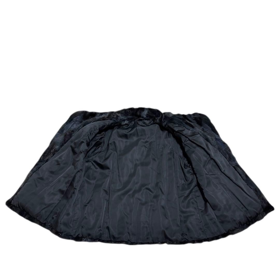 MINK Fur Patchwork Coat Multicolor Half Jacket Us… - image 4