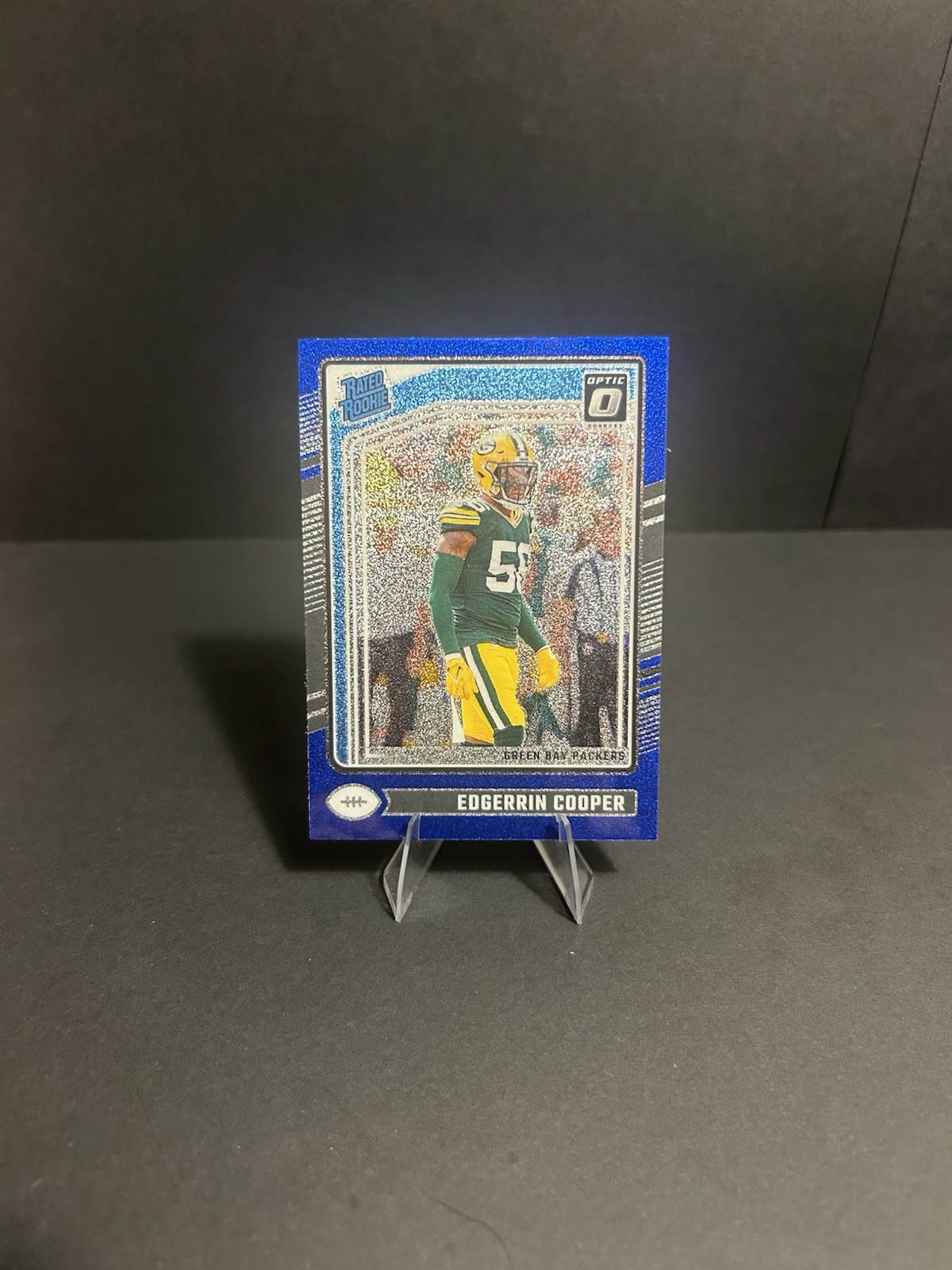 2024 Panini Donruss Optic - Rated Rookie Edgerrin Cooper #231 Blue Glitter Prizm