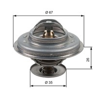 Gates Thermostat KüHlmittel TH11687G1 FüR BMW Volvo E30 E36 E34 740 940 240 V70