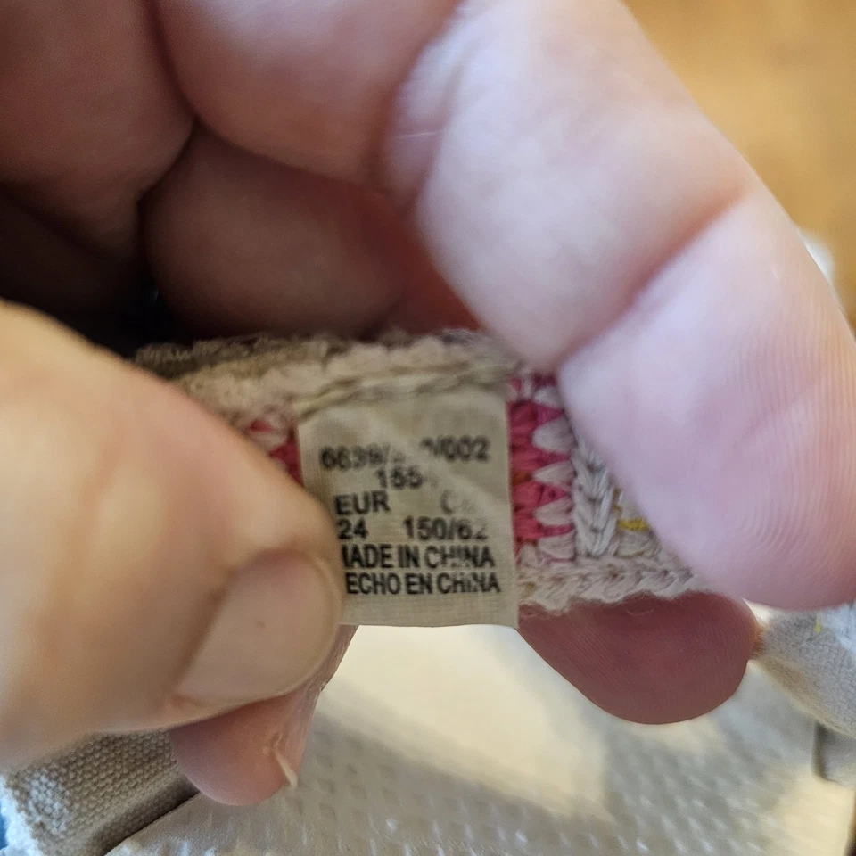 Sandalias Zara Niña Blanca Abuela Cuadradas Crochet EE. UU. 8/UE 24 Foto 4 de 4