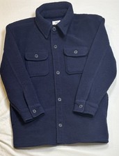 GAP Teen L 10 boys fleece shacket  100 polyester body, cotton-lined pockets.