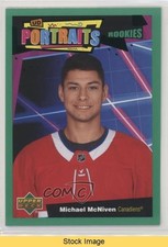 2020-21 Upper Deck UD Portraits Rookies Green Michael McNiven #P-80 READ 0gn4