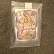 2022 Bowman Chrome University Caleb Williams Auto