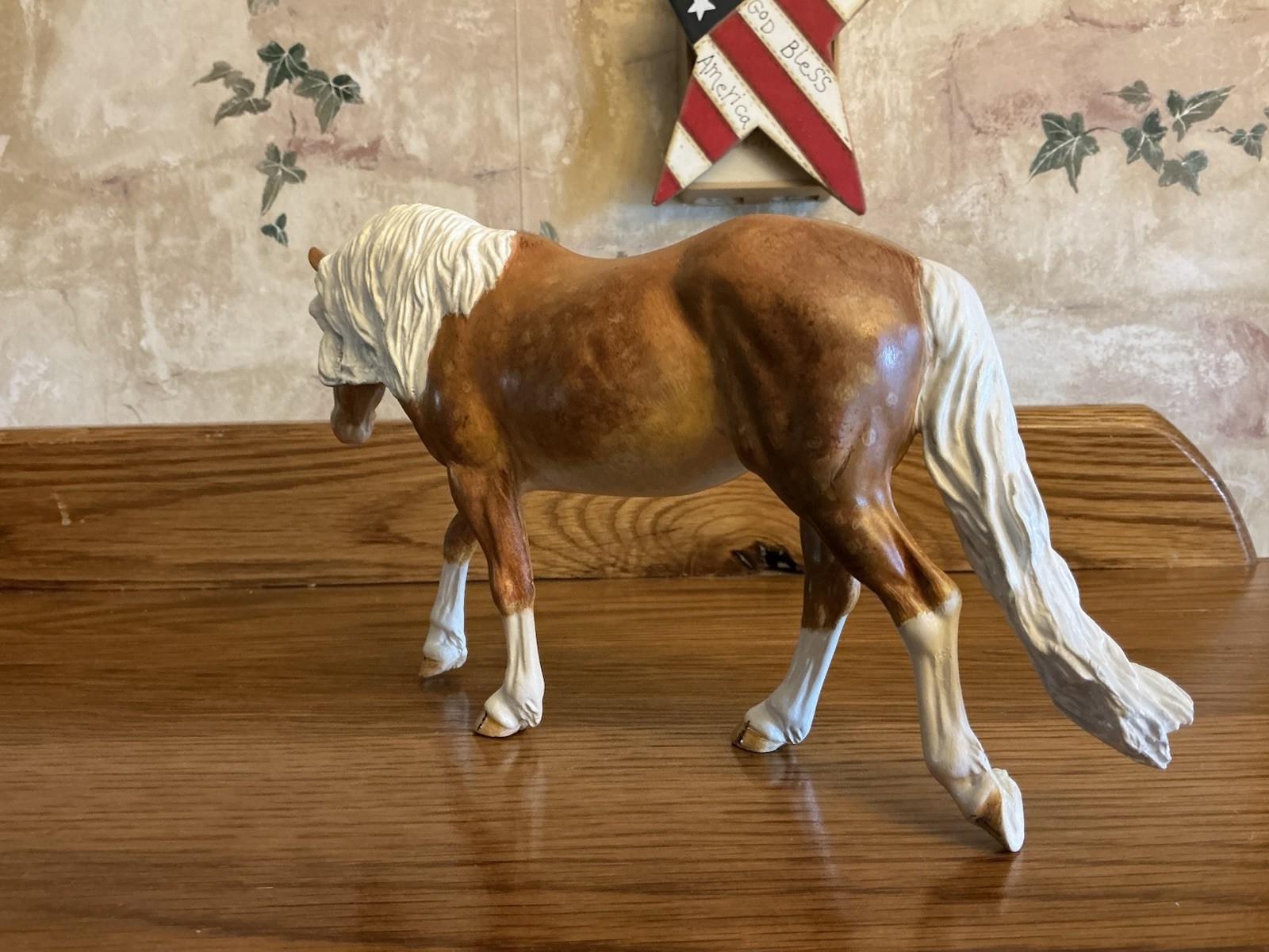 CUSTOM Breyer Dappled Palomino Pony / Horse - Artist: Jewel Nickel - 8.75” X 5”
