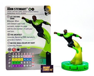 DC Heroclix John Stewart #043a w/ Card Lantern Legacy Set
