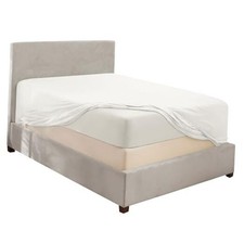 Extra Deep Pocket Fitted Sheet - Fits 18 to 24 Inch Mattress Queen 01 - White