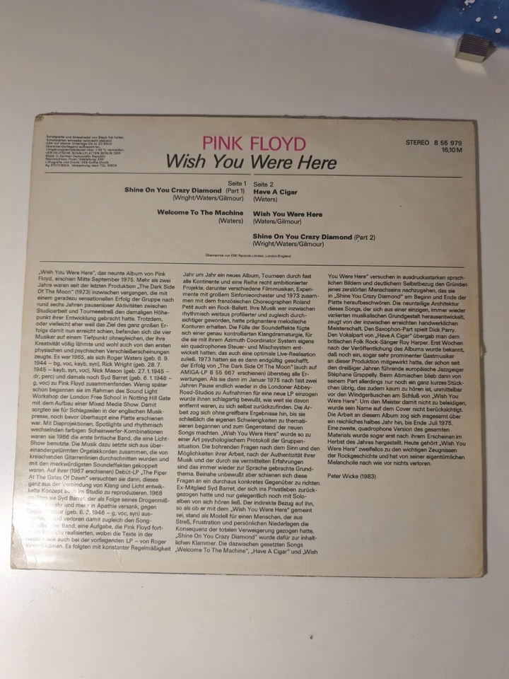 Pink Floyd Wish You Were Here · lp · 1973, Foto 2 von 5