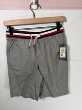 Tommy Hilfiger Boys Pull On Shorts Medium 12 14 Monument Gray Elastic Waist