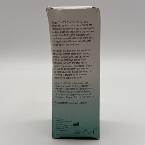 Silagen Scar Refinement System 100% Pure Silicone Gel For Scars 30g (1oz) SEALED - Picture 3 of 6